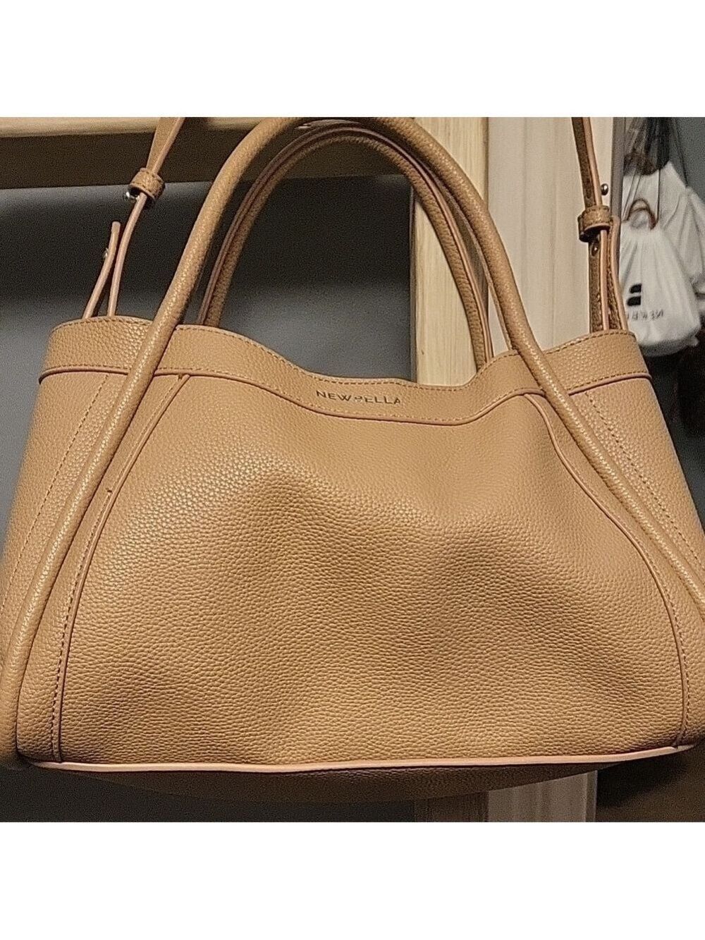 Tan Leather Handbag - Picture 1 of 6